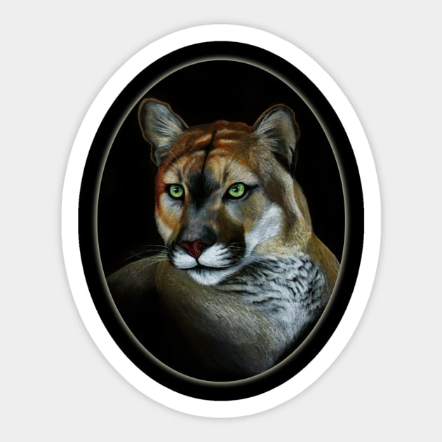 Florida Panther by Sherrie Spencer Sticker by Sherrie Spencer Studios